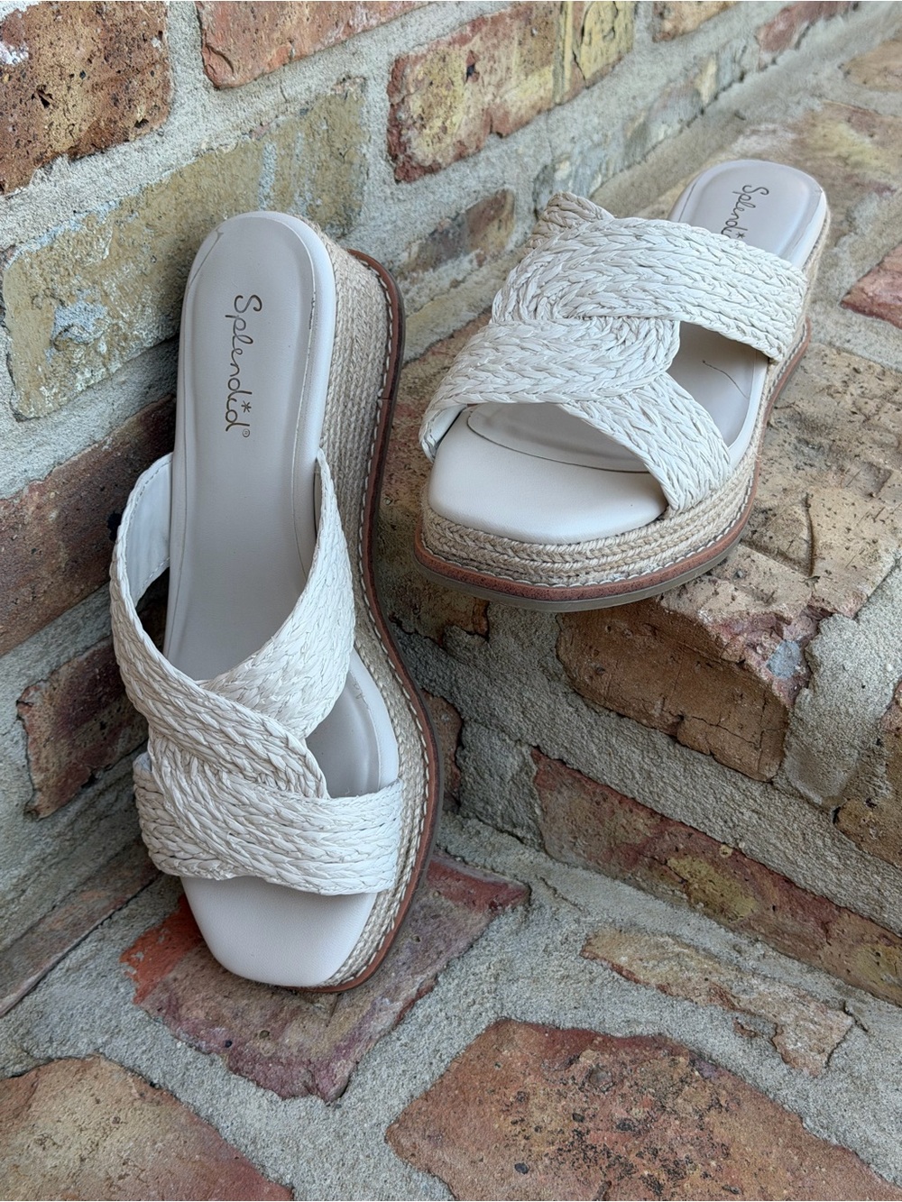 Splendid Cream Natural
Raffia Daria Wedge Platform 8M